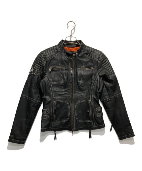 HARLEY-DAVIDSON（ハーレーダビッドソン）HARLEY-DAVIDSON (ハーレーダビッドソン) レザーライダースジャケット ブラック サイズ:Sの古着・服飾アイテム