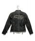 HARLEY-DAVIDSON (ハーレーダビッドソン) レザーライダースジャケット ブラック サイズ:S：10000円