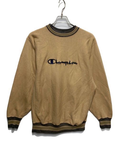 Champion（チャンピオン）Champion (チャンピオン) リバースウィーブロゴスウェット ブラウン サイズ:XLの古着・服飾アイテム