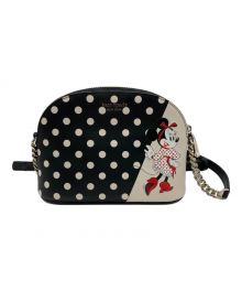 Kate Spade×DISNEY（ケイトスペード×ディズニー）の古着「ミニーマウスショルダーバッグ」｜ブラック×ホワイト