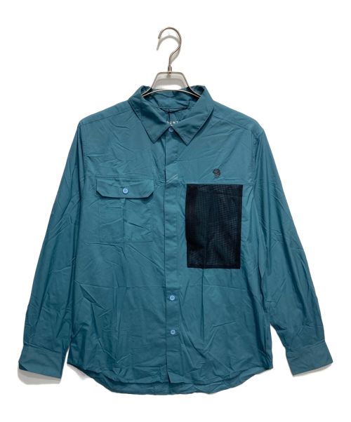 MOUNTAIN HARD WEAR（マウンテンハードウェア）MOUNTAIN HARD WEAR (マウンテンハードウェア) コアプレシェルシャツ ブルー サイズ:Ｍ 未使用品の古着・服飾アイテム