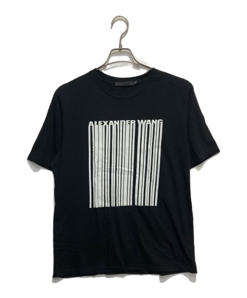 ALEXANDER WANG（アレキサンダーワン）ALEXANDER WANG (アレキサンダーワング) ブラックバーコードTシャツ ブラック サイズ:48の古着・服飾アイテム