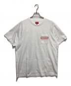 SUPREMEシュプリーム）の古着「mesh stripe pocket tee」｜ホワイト