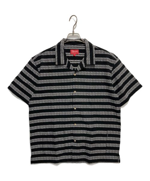 SUPREME（シュプリーム）SUPREME (シュプリーム) 総柄オープンカラーシャツ ブラック サイズ:Lの古着・服飾アイテム