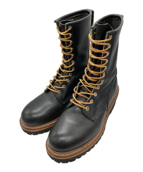 RED WING（レッドウィング）RED WING (レッドウィング) ロガーブーツ ブラック サイズ:9の古着・服飾アイテム