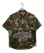 SUPREMEシュプリーム）の古着「アークロゴワークシャツ」｜ブラウン