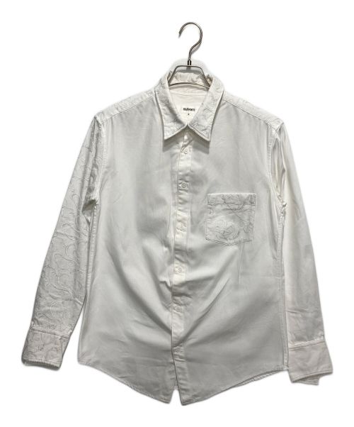 sulvam（サルバム）sulvam (サルバム) OX wave embro shirt ホワイト サイズ:Ｓの古着・服飾アイテム