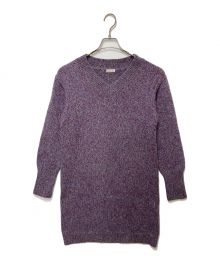 STEVEN ALAN（スティーブンアラン）の古着「CAMEL WOOL MELANGE TURTLE NECK KNIT」｜パープル