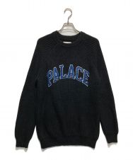 PALACE (パレス) カレッジニット ブラック サイズ:L