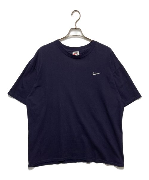 NIKE（ナイキ）NIKE (ナイキ) 刺繍スウッシュTシャツ ネイビー サイズ:XLの古着・服飾アイテム