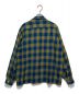 kentfield (ケントフィールド) [古着]オールドチェックオープンカラーシャツ ブルー×イエロー サイズ:L：6000円