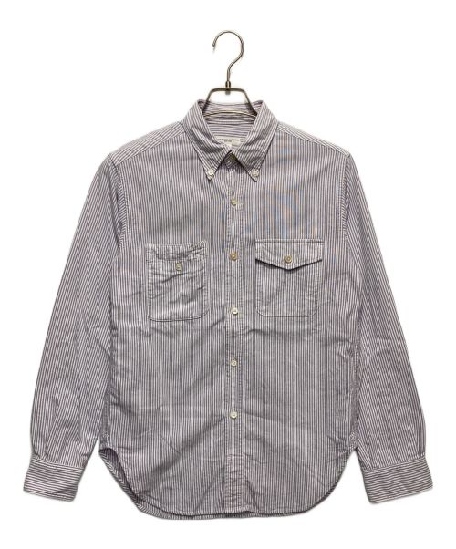 Engineered Garments（エンジニアド ガーメンツ）Engineered Garments (エンジニアド ガーメンツ) ストライプシャツ パープル×ホワイト サイズ:Sの古着・服飾アイテム