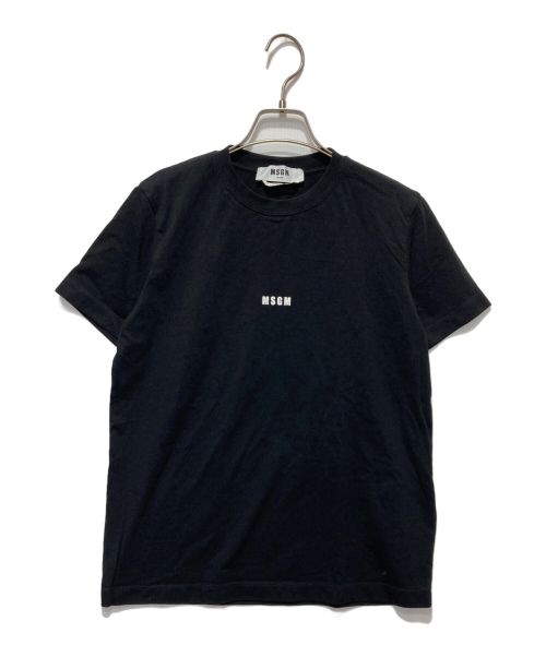 MSGM（エムエスジーエム）MSGM (エムエスジーエム) スモールロゴプリントTシャツ ブラック サイズ:Sの古着・服飾アイテム