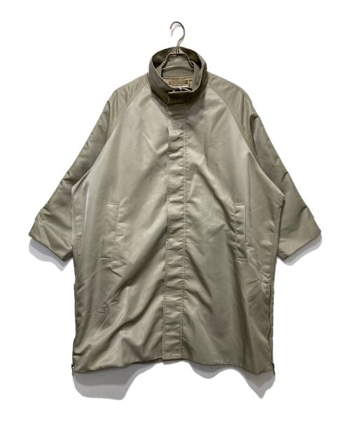 upper hights（アッパーハイツ）upper hights (アッパーハイツ) スタンドカラーナイロンコート カーキ サイズ:1の古着・服飾アイテム