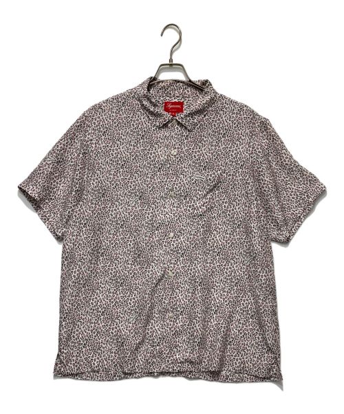 SUPREME（シュプリーム）SUPREME (シュプリーム) レオパードシルクショートスリーブシャツ ピンク サイズ:XLの古着・服飾アイテム