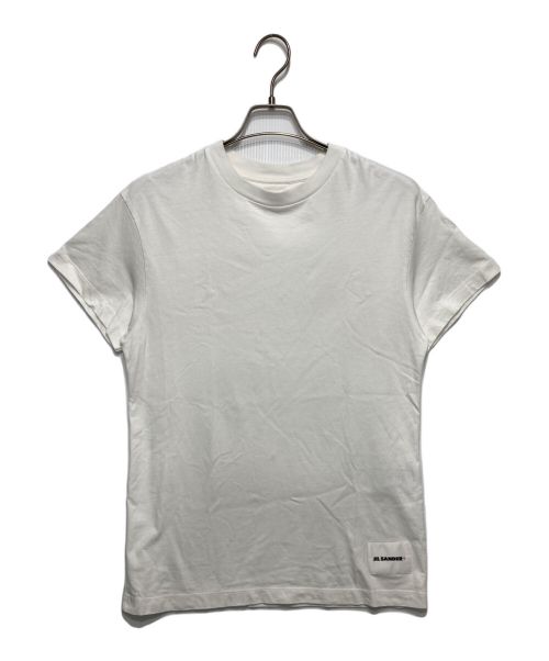 JIL SANDER（ジルサンダー）JIL SANDER (ジルサンダー) 裾パッチクルーネックＴシャツ ホワイト サイズ:Sの古着・服飾アイテム