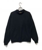 JOURNAL STANDARD HOMESTEADジャーナルスタンダード ホームステッド）の古着「FRENCH TERRY MOCK NECK SWEAT」｜ブラック