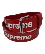 SUPREMEシュプリーム）の古着「リピートレザーベルト」｜レッド