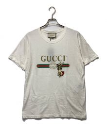 GUCCI（グッチ）の古着「オールドロゴラビットTシャツ」｜ホワイト