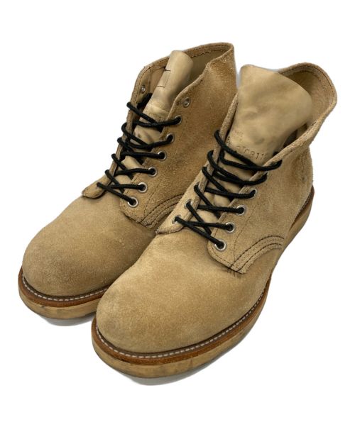 RED WING（レッドウィング）RED WING (レッドウィング) 6インチクラシックラウンドブーツ ベージュ サイズ:8 1/2Eの古着・服飾アイテム