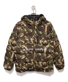 Aape BY A BATHING APE（エーエイプ バイ アベイシングエイプ）の古着「サルカモ ダウンジャケット」｜オリーブ