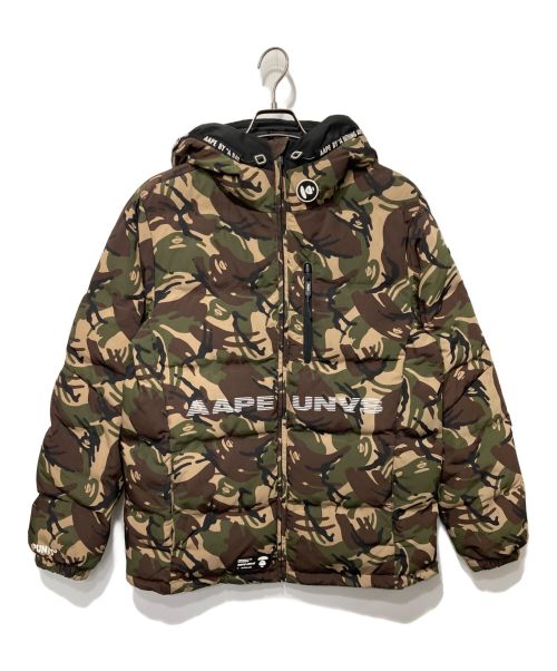 Aape BY A BATHING APE（エーエイプ バイ アベイシングエイプ）Aape BY A BATHING APE (エーエイプ バイ アベイシングエイプ) サルカモ ダウンジャケット オリーブ サイズ:XLの古着・服飾アイテム