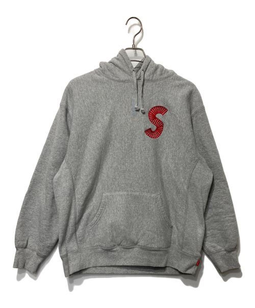 SUPREME（シュプリーム）SUPREME (シュプリーム) Sロゴフーデッドスウェットシャツ グレー サイズ:Lの古着・服飾アイテム