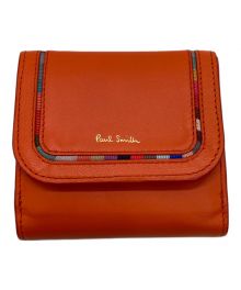 PAUL SMITH（ポールスミス）の古着「スワールインセットウォレット」｜オレンジ