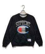 SUPREME×Championシュプリーム×チャンピオン）の古着「プリントスウェット」｜ブラック