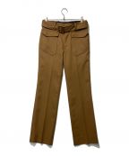 YUKI HASHIMOTOユウキハシモト）の古着「BELTED STANDARD TROUSERS」｜ブラウン