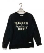 NEIGHBORHOODネイバーフッド）の古着「プリントスウェット」｜ブラック