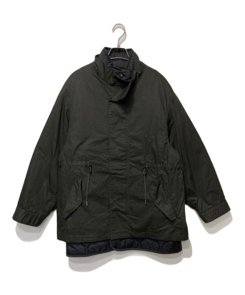 moussy（マウジー）moussy (マウジー) LINER PUFFER MIDDLEコート ブラック サイズ:2の古着・服飾アイテム