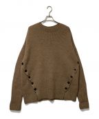 JOHN LAWRENCE SULLIVANジョン ローレンス サリバン）の古着「FRONT SIDE BUTTONED CN SWEATER」｜ブラウン