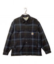 CarHartt (カーハート) 裏ボアチェックジャケット グリーン サイズ:L