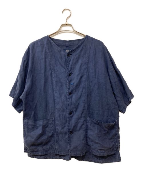 Porter Classic（ポータークラシック）Porter Classic (ポータークラシック) リネンシャツ ネイビー サイズ:2の古着・服飾アイテム