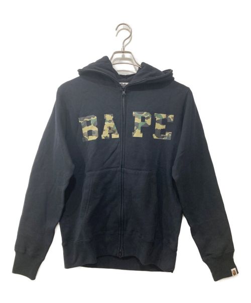 A BATHING APE（アベイシングエイプ）A BATHING APE (アベイシングエイプ) ジップパーカー ブラック サイズ:Mの古着・服飾アイテム