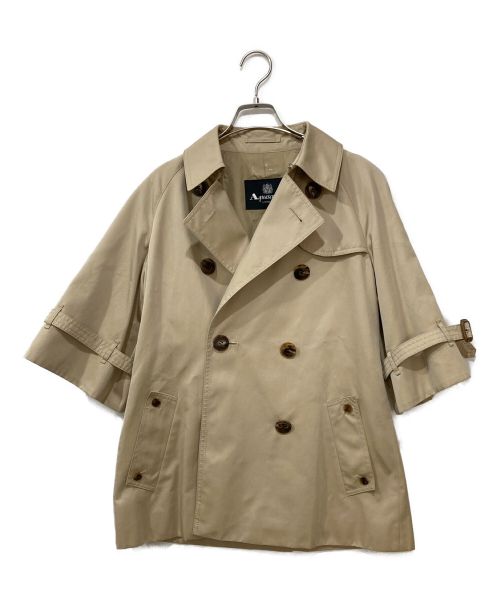 Aquascutum（アクアスキュータム）Aquascutum (アクアスキュータム) ハーフトレンチジャケット ベージュ サイズ:7Sの古着・服飾アイテム