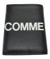 COMME des GARCONS (コムデギャルソン) HUGE LOGO WALLET ブラック：10800円