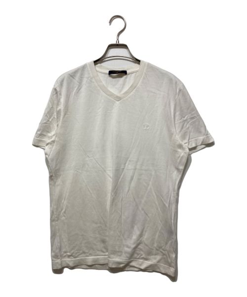 LOUIS VUITTON（ルイ ヴィトン）LOUIS VUITTON (ルイ ヴィトン) サークルLVロゴTシャツ ホワイト サイズ:Sの古着・服飾アイテム