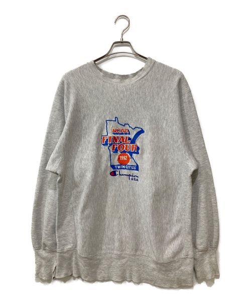 Champion（チャンピオン）Champion (チャンピオンリバースウィーブ) 90s 刺繍リバースウィーブスウェット グレー サイズ:XLの古着・服飾アイテム