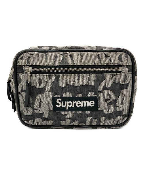 SUPREME（シュプリーム）SUPREME (シュプリーム) 22SS Fat Tip Jacquard Denim Waist Bag グレー サイズ:－の古着・服飾アイテム