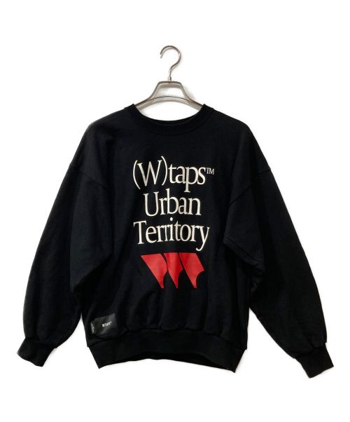 WTAPS（ダブルタップス）WTAPS (ダブルタップス) SNEAK SWEATER / COTTON ブラック サイズ:1の古着・服飾アイテム