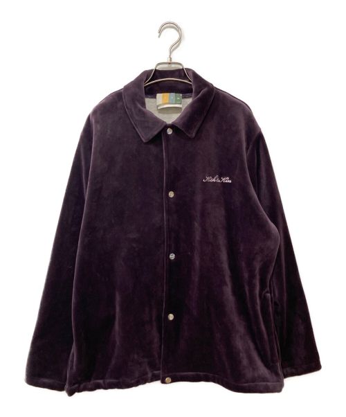 KITH（キス）KITH (キス) velour track Jacket パープル サイズ:Lの古着・服飾アイテム