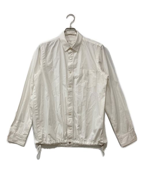 sacai（サカイ）sacai (サカイ) DRAWSTRING COTTON POPLIN SHIRT ホワイト サイズ:2の古着・服飾アイテム