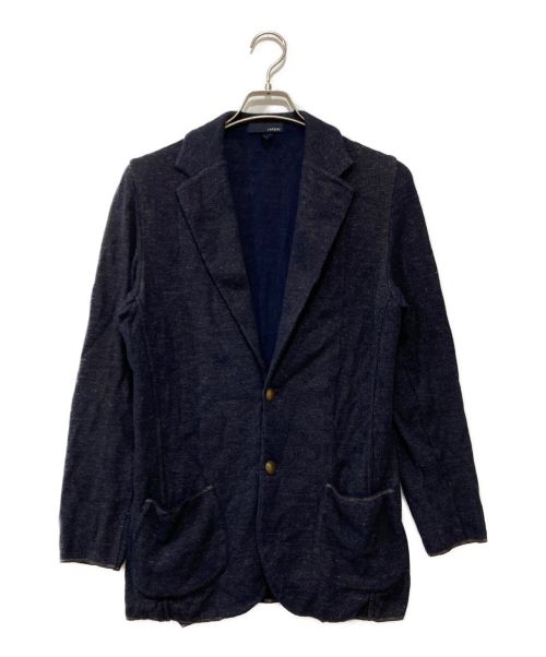 LARDINI（ラルディーニ）LARDINI (ラルディーニ) コットンリネンテーラードジャケット ネイビー サイズ:XSの古着・服飾アイテム