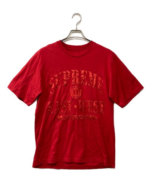 SUPREME（シュプリーム）SUPREME (シュプリーム) EAST WEST S/S TOP レッド サイズ:Mの古着・服飾アイテム