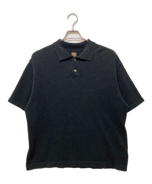 BATONER（バトナ―）BATONER (バトナ―) SWEDISH PIQUE SHORT SLEEVE POLO ブラック サイズ:2の古着・服飾アイテム