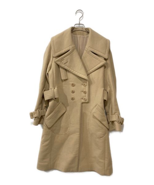 Aquascutum（アクアスキュータム）Aquascutum (アクアスキュータム) アンゴラウールコート ベージュ サイズ:6Fの古着・服飾アイテム