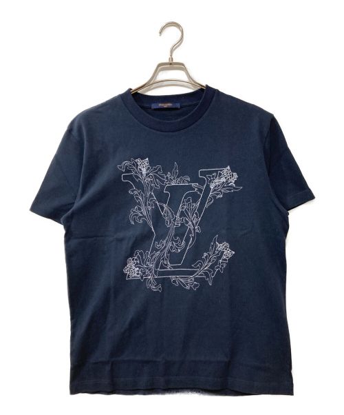 LOUIS VUITTON（ルイ ヴィトン）LOUIS VUITTON (ルイ ヴィトン) LVフラワーエンブロイダリーT ネイビー サイズ:Sの古着・服飾アイテム