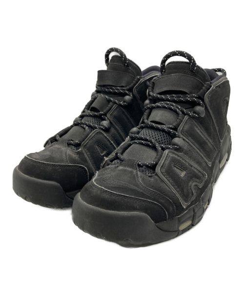 NIKE（ナイキ）NIKE (ナイキ) AIR MORE UPTEMPO ハイカットスニーカー ブラック サイズ:27.5の古着・服飾アイテム